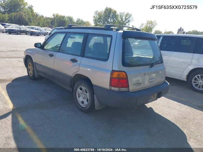 1999 Subaru Forester L VIN: JF1SF635XXG725579 Lot: 40623769