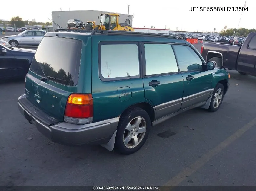 1999 Subaru Forester S VIN: JF1SF6558XH713504 Lot: 40692924