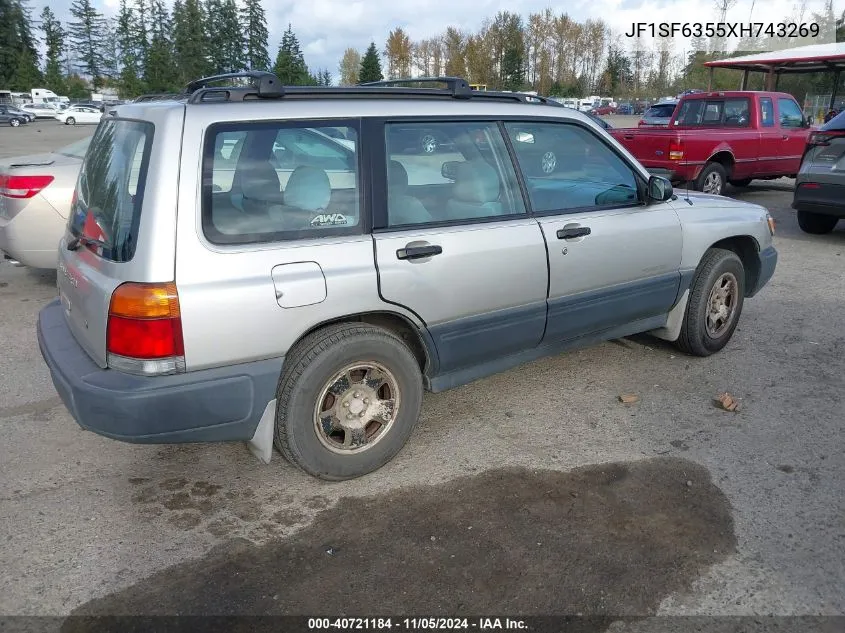 1999 Subaru Forester L VIN: JF1SF6355XH743269 Lot: 40721184