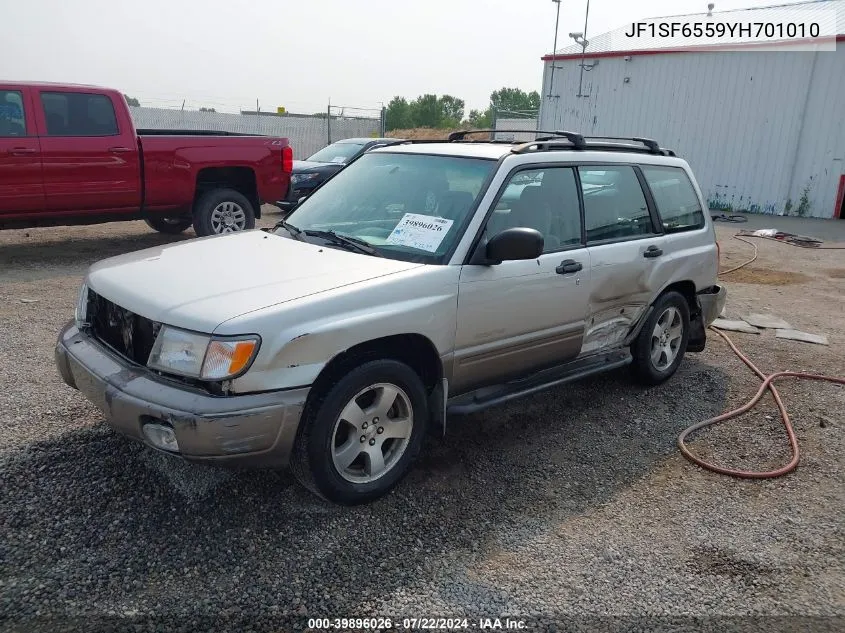 2000 Subaru Forester S VIN: JF1SF6559YH701010 Lot: 39896026