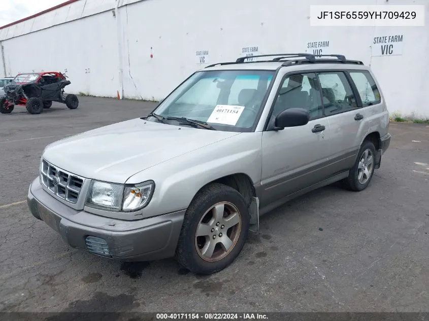 2000 Subaru Forester S VIN: JF1SF6559YH709429 Lot: 40171154