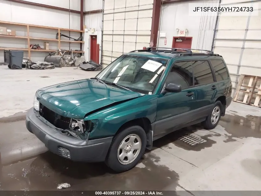 2000 Subaru Forester L VIN: JF1SF6356YH724733 Lot: 40395737