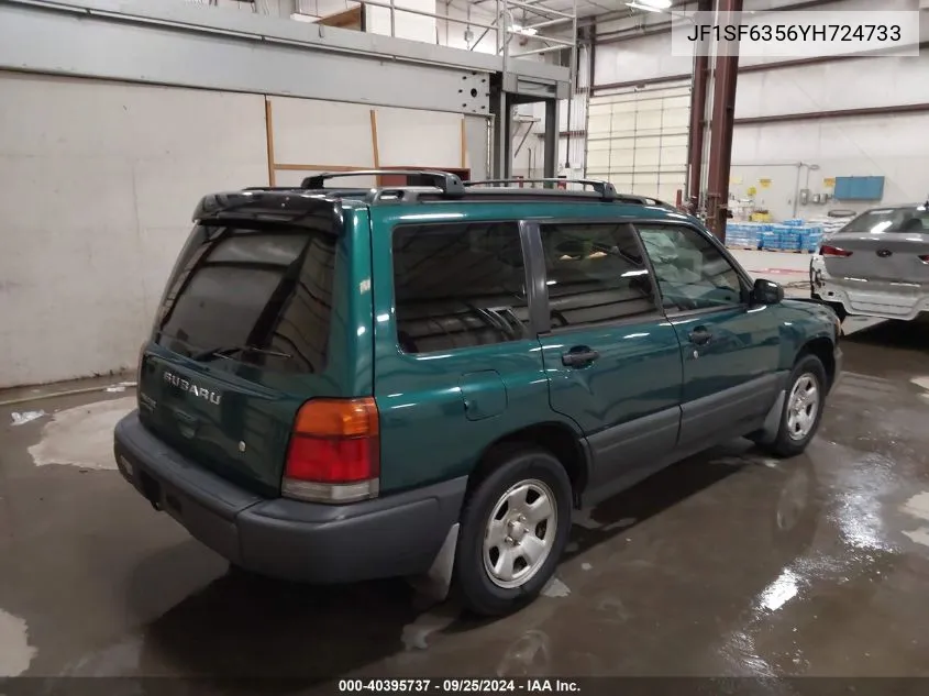 2000 Subaru Forester L VIN: JF1SF6356YH724733 Lot: 40395737