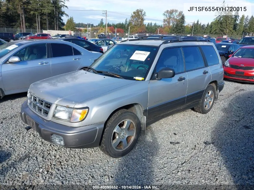 2000 Subaru Forester S VIN: JF1SF6554YH720015 Lot: 40595552