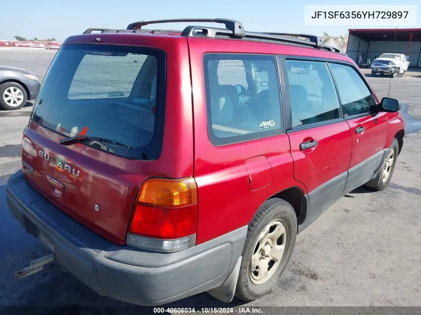 2000 Subaru Forester L VIN: JF1SF6356YH729897 Lot: 40606034