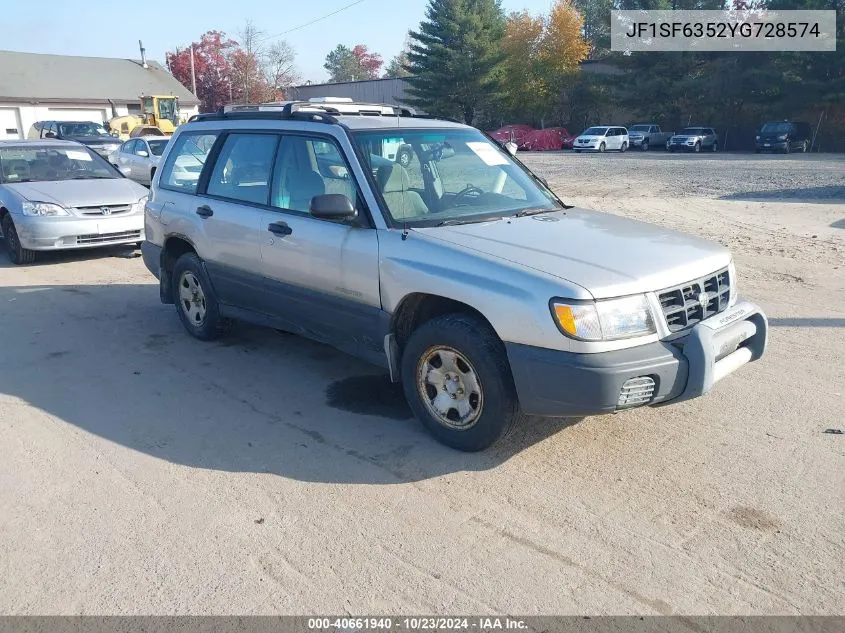 2000 Subaru Forester L VIN: JF1SF6352YG728574 Lot: 40661940