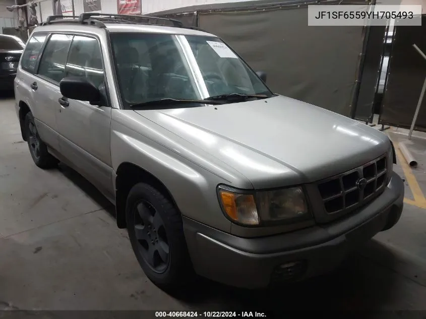 2000 Subaru Forester S VIN: JF1SF6559YH705493 Lot: 40668424