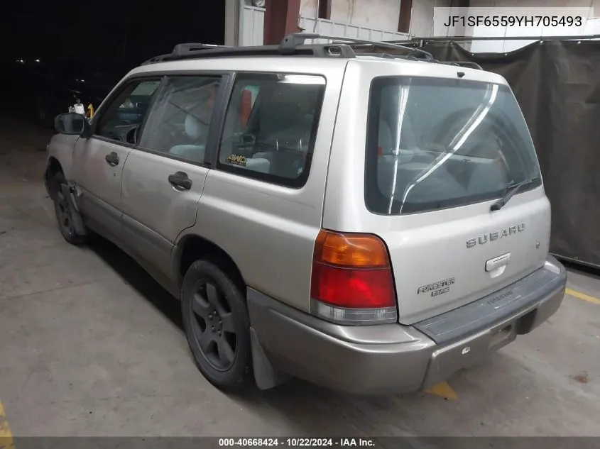 2000 Subaru Forester S VIN: JF1SF6559YH705493 Lot: 40668424