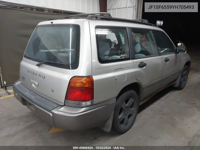 2000 Subaru Forester S VIN: JF1SF6559YH705493 Lot: 40668424