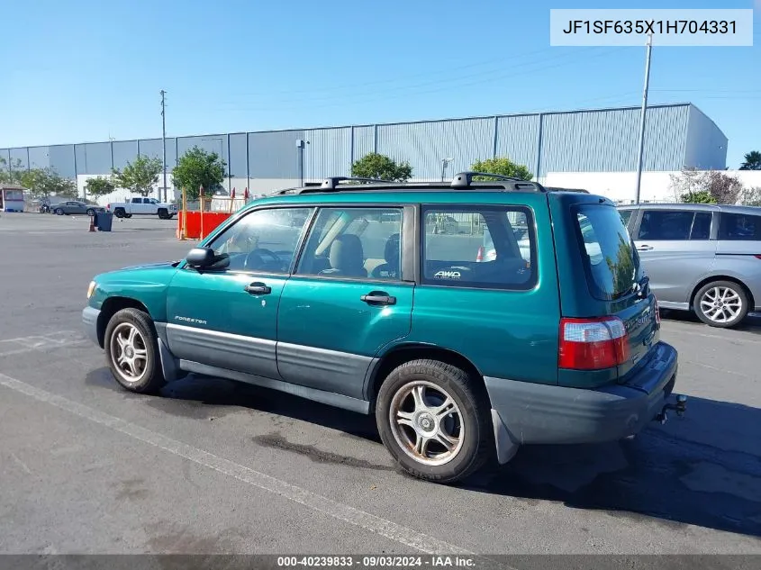 JF1SF635X1H704331 2001 Subaru Forester L