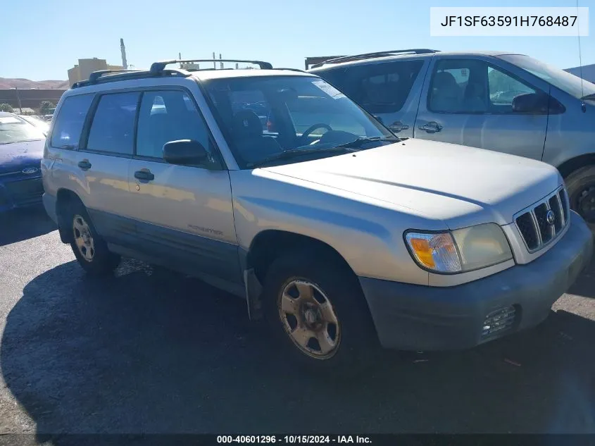 2001 Subaru Forester L VIN: JF1SF63591H768487 Lot: 40601296