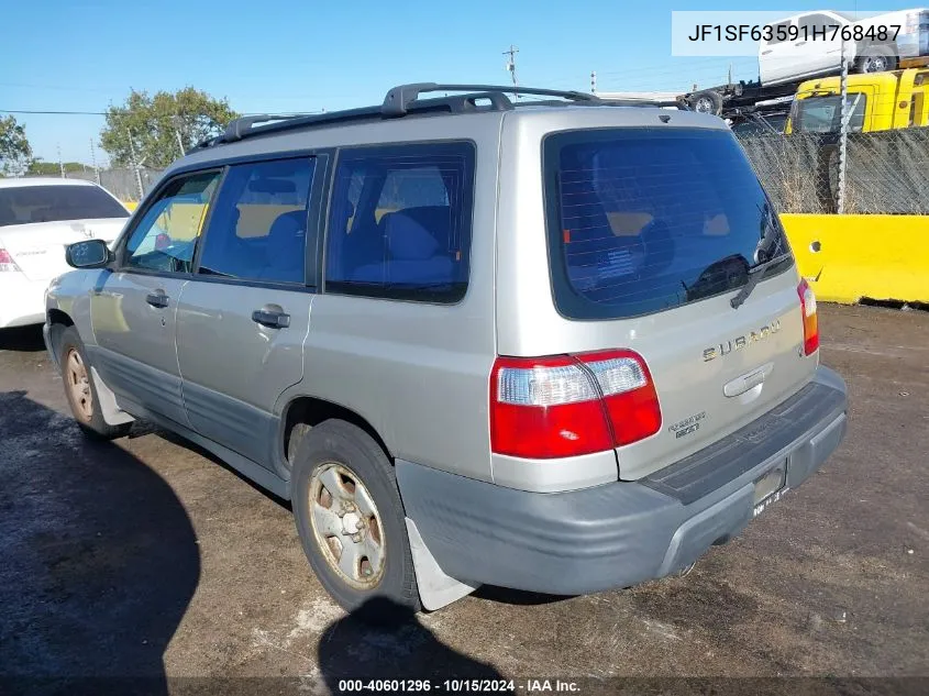 2001 Subaru Forester L VIN: JF1SF63591H768487 Lot: 40601296