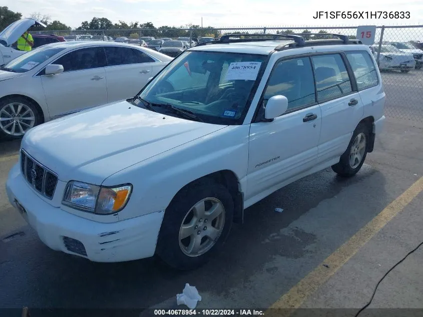 2001 Subaru Forester S VIN: JF1SF656X1H736833 Lot: 40678954