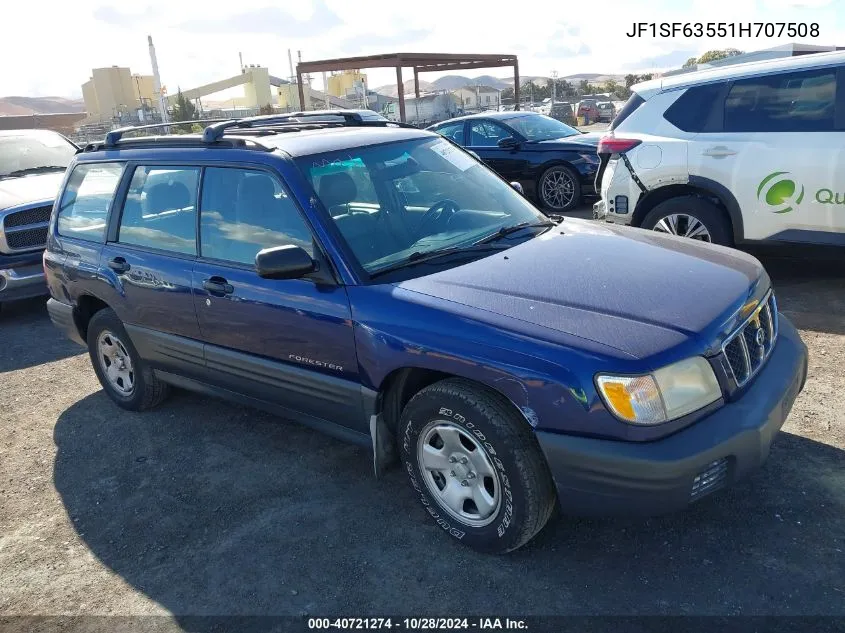 2001 Subaru Forester L VIN: JF1SF63551H707508 Lot: 40721274