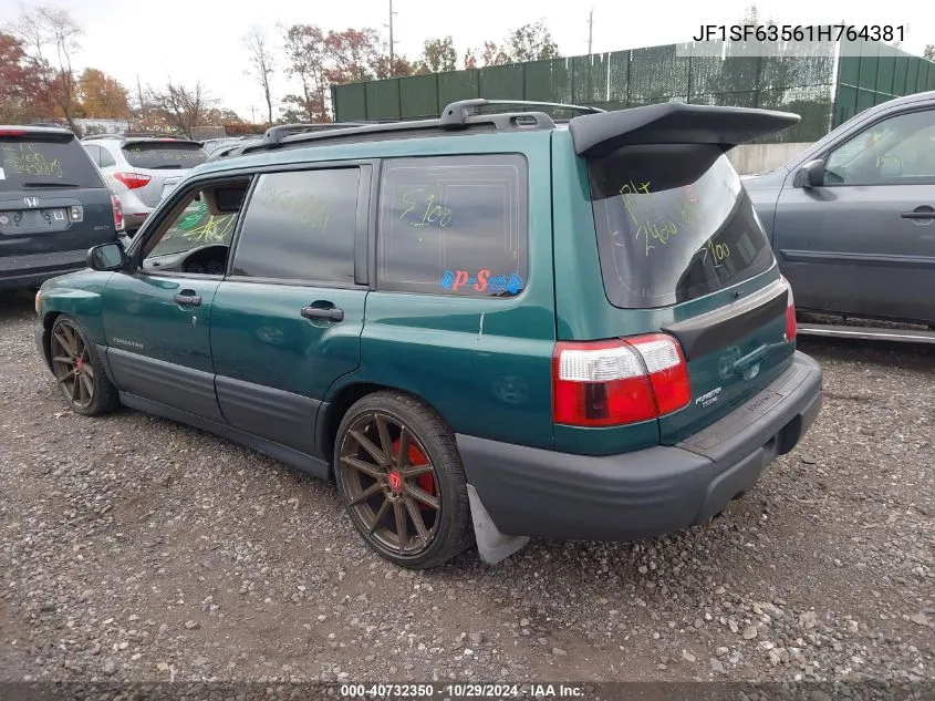 2001 Subaru Forester L VIN: JF1SF63561H764381 Lot: 40732350