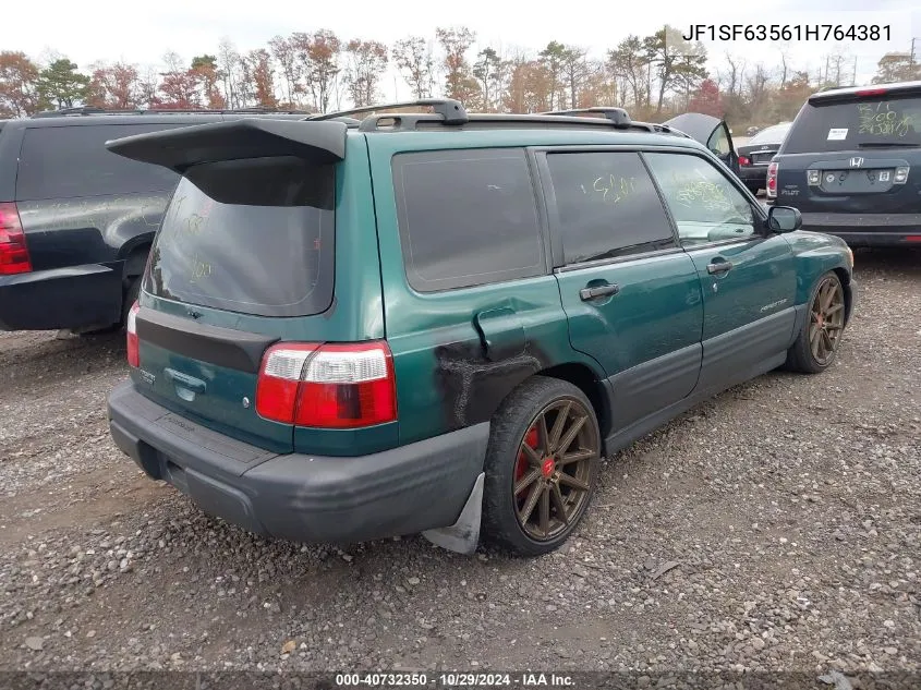 2001 Subaru Forester L VIN: JF1SF63561H764381 Lot: 40732350