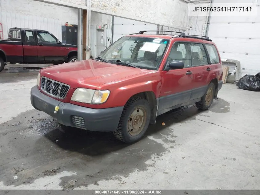 2001 Subaru Forester L VIN: JF1SF63541H717141 Lot: 40771649