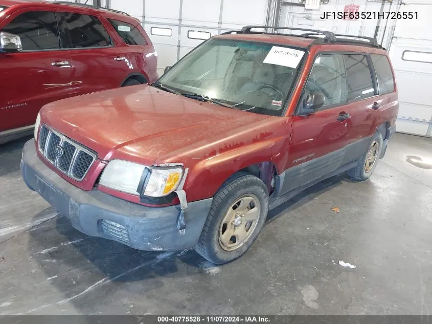 JF1SF63521H726551 2001 Subaru Forester L