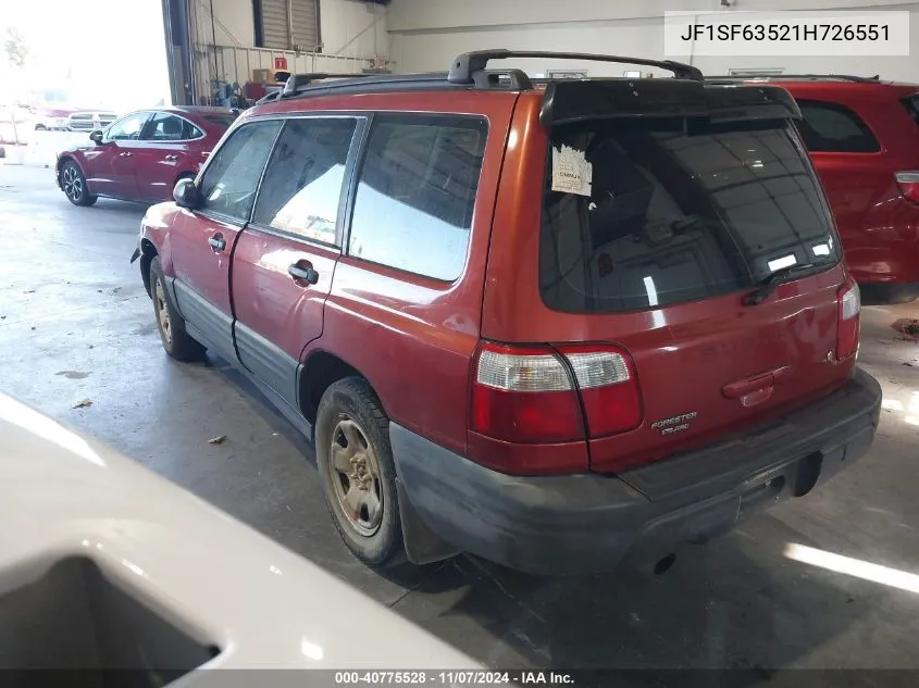 JF1SF63521H726551 2001 Subaru Forester L