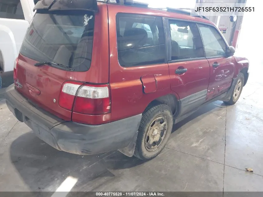 JF1SF63521H726551 2001 Subaru Forester L