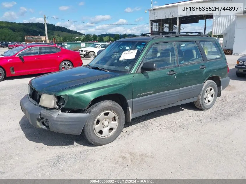 2002 Subaru Forester L VIN: JF1SF63552H744897 Lot: 40056092