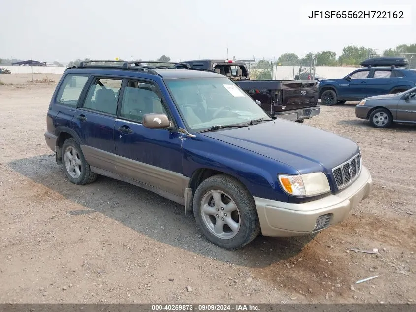 2002 Subaru Forester S VIN: JF1SF65562H722162 Lot: 40259873