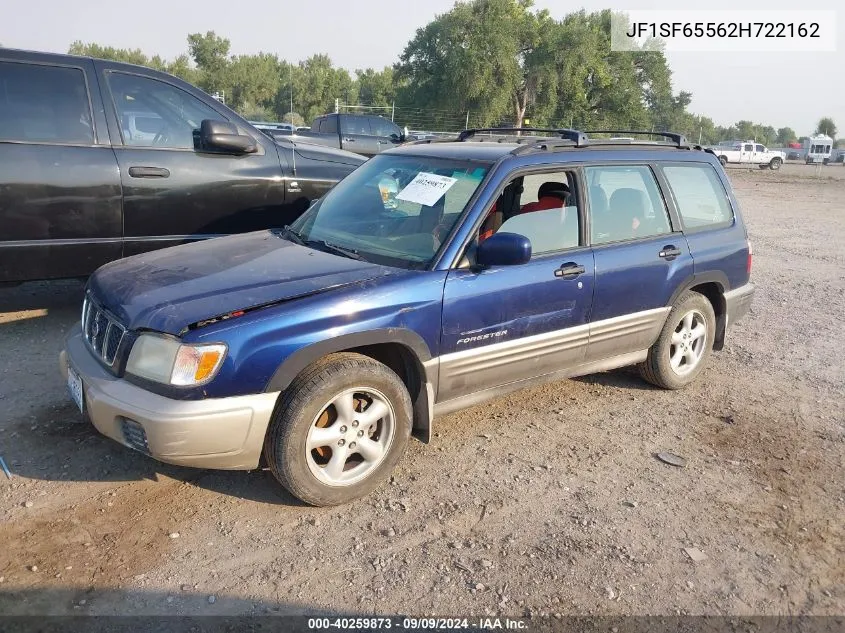 2002 Subaru Forester S VIN: JF1SF65562H722162 Lot: 40259873