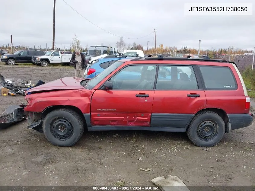 2002 Subaru Forester L VIN: JF1SF63552H738050 Lot: 40438487