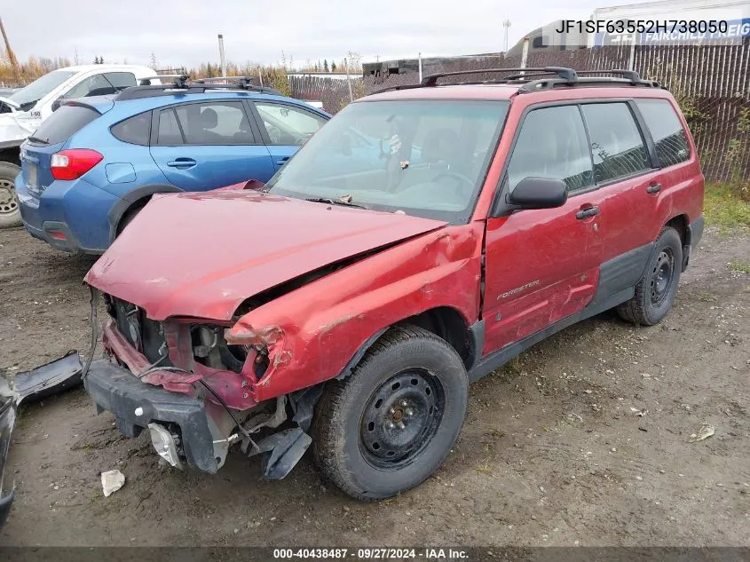 2002 Subaru Forester L VIN: JF1SF63552H738050 Lot: 40438487