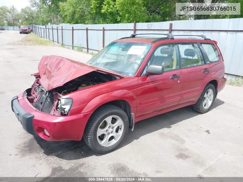 2003 Subaru Forester 2.5Xs VIN: JF1SG65683G766015 Lot: 39447626