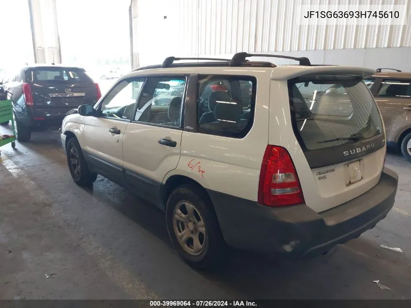 JF1SG63693H745610 2003 Subaru Forester X