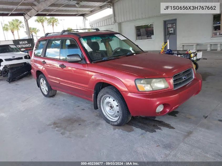 2003 Subaru Forester Xs VIN: JF1SG656X3H767662 Lot: 40235677