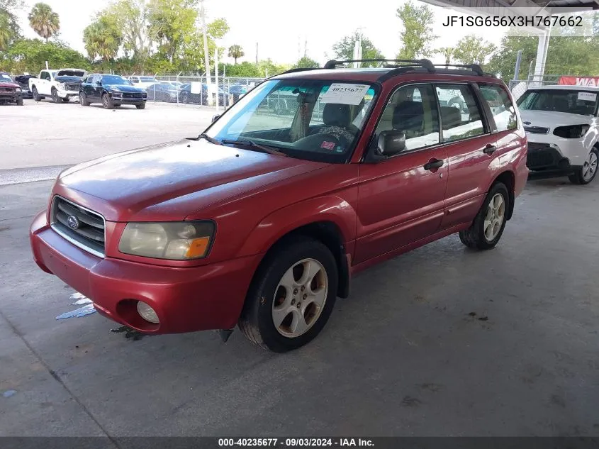 2003 Subaru Forester Xs VIN: JF1SG656X3H767662 Lot: 40235677