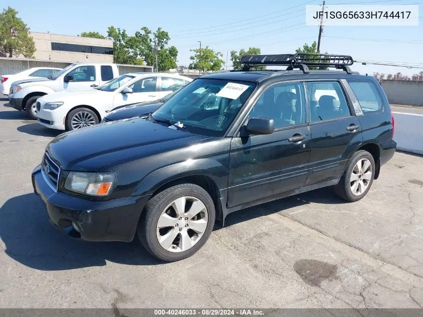 2003 Subaru Forester Xs VIN: JF1SG65633H744417 Lot: 40246033