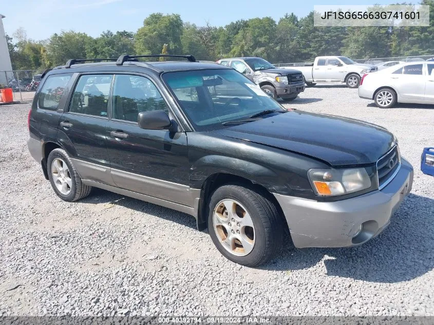 2003 Subaru Forester 2.5Xs VIN: JF1SG65663G741601 Lot: 40392794