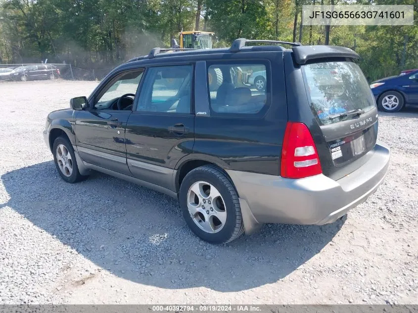 2003 Subaru Forester 2.5Xs VIN: JF1SG65663G741601 Lot: 40392794