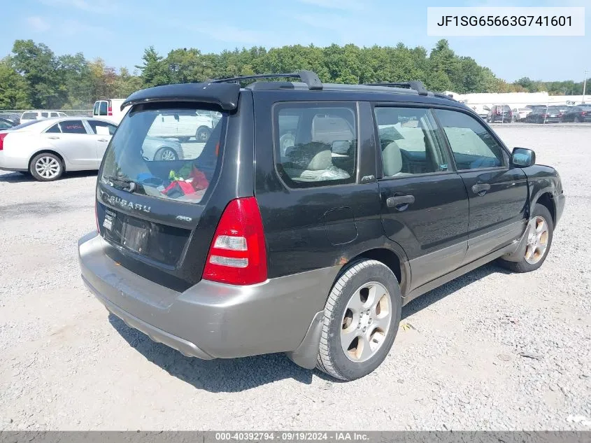 2003 Subaru Forester 2.5Xs VIN: JF1SG65663G741601 Lot: 40392794