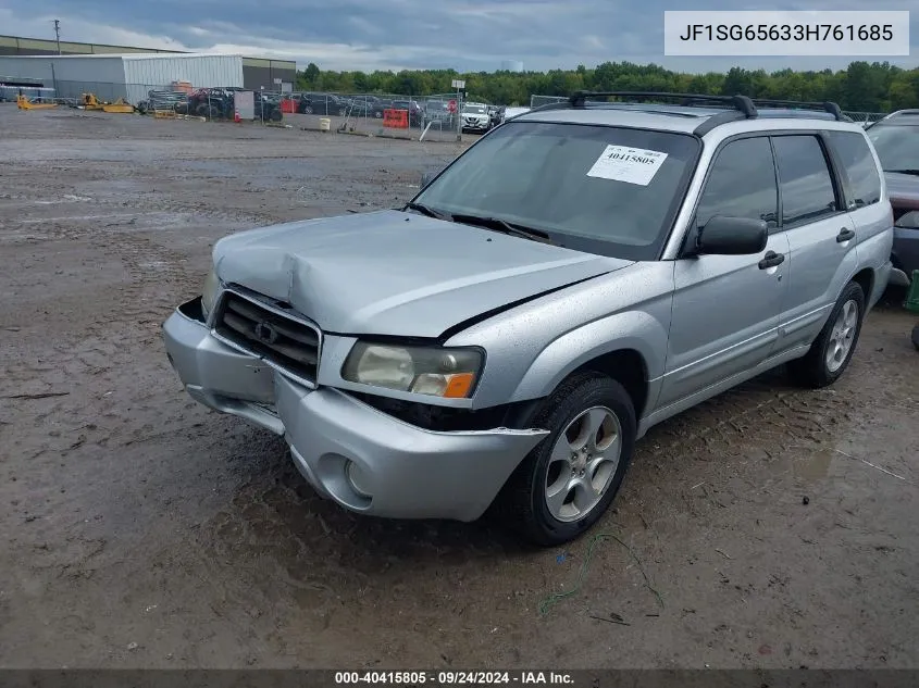 2003 Subaru Forester Xs VIN: JF1SG65633H761685 Lot: 40415805