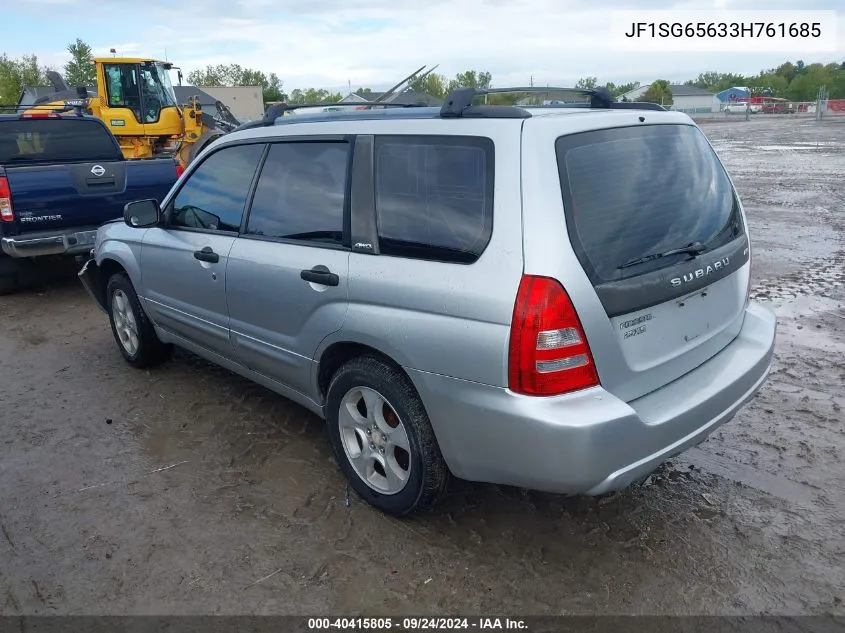 2003 Subaru Forester Xs VIN: JF1SG65633H761685 Lot: 40415805