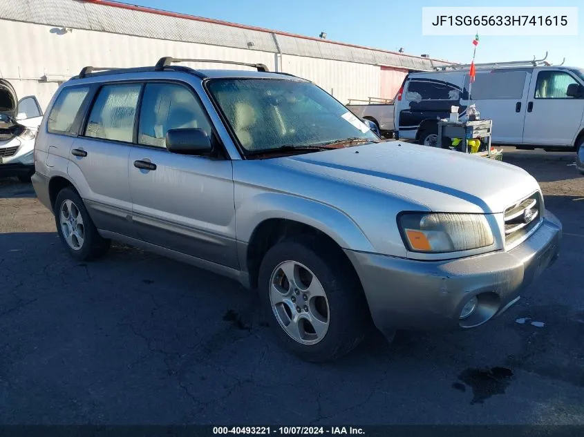 2003 Subaru Forester 2.5Xs VIN: JF1SG65633H741615 Lot: 40493221