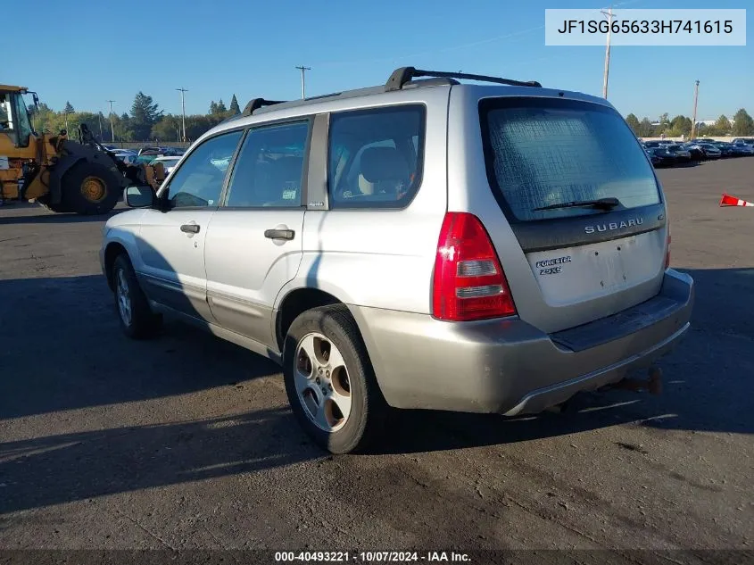 2003 Subaru Forester 2.5Xs VIN: JF1SG65633H741615 Lot: 40493221