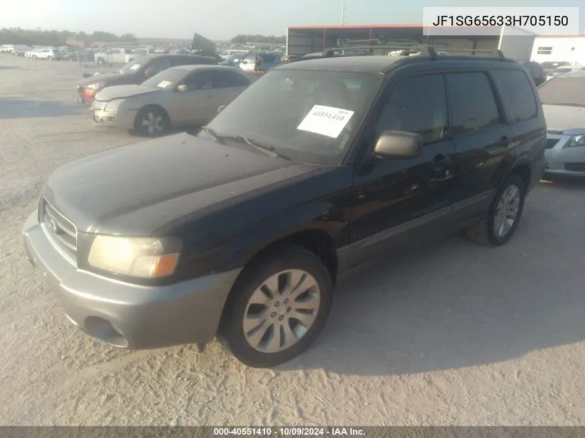 2003 Subaru Forester 2.5Xs VIN: JF1SG65633H705150 Lot: 40551410