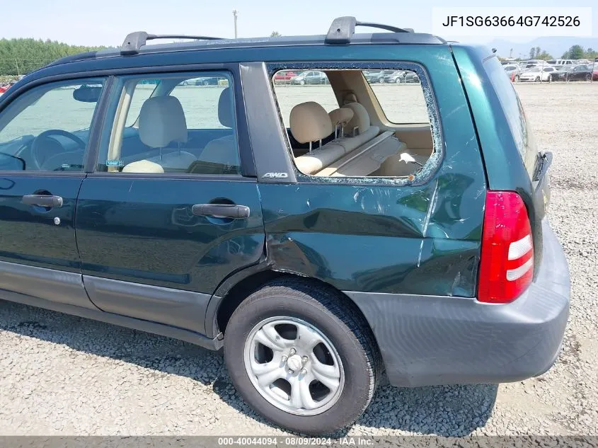 JF1SG63664G742526 2004 Subaru Forester 2.5X