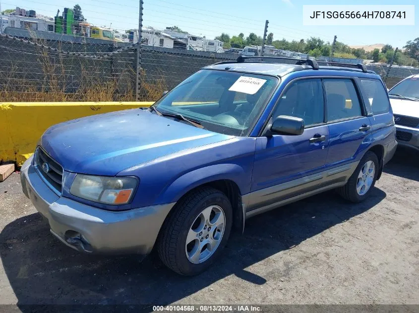 2004 Subaru Forester 2.5Xs VIN: JF1SG65664H708741 Lot: 40104568