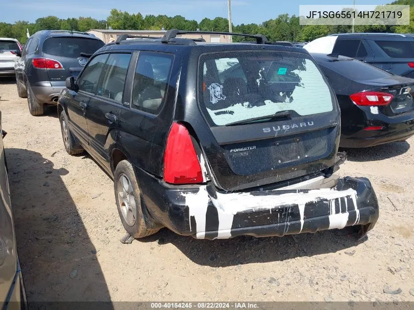 2004 Subaru Forester 2.5Xs VIN: JF1SG65614H721719 Lot: 40154245