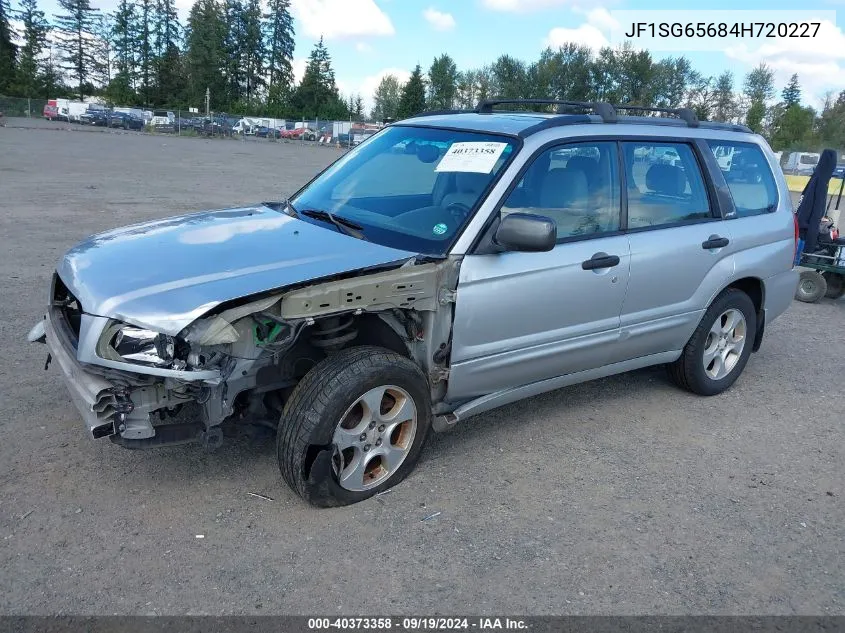 2004 Subaru Forester 2.5Xs VIN: JF1SG65684H720227 Lot: 40373358