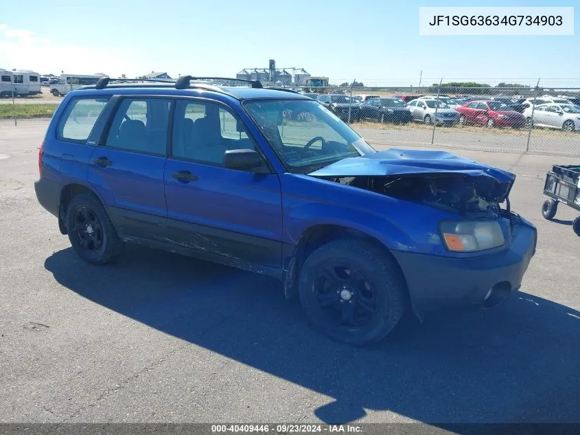 2004 Subaru Forester 2.5X VIN: JF1SG63634G734903 Lot: 40409446