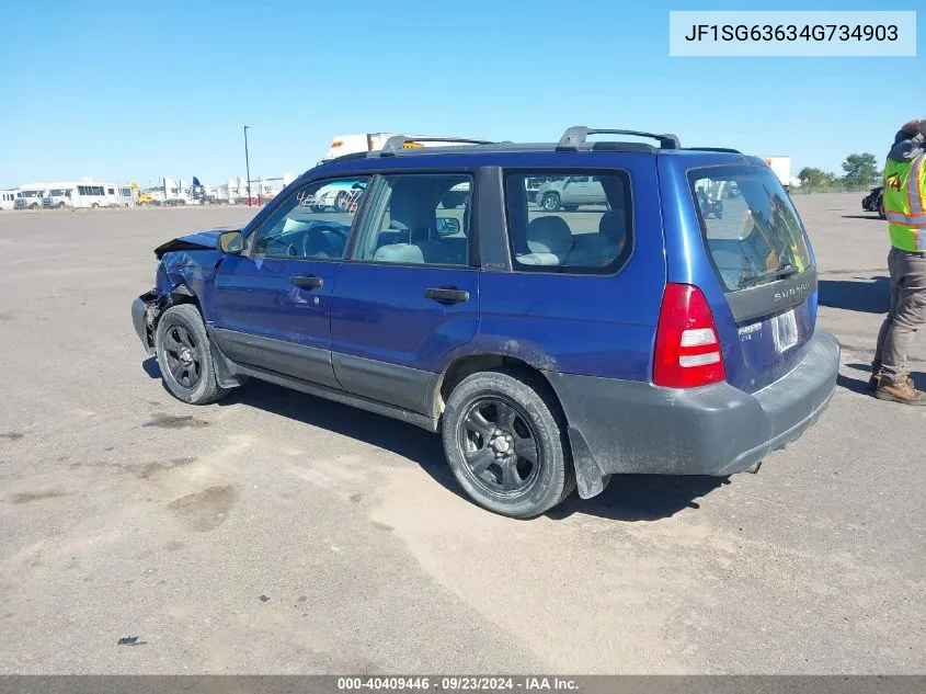 2004 Subaru Forester 2.5X VIN: JF1SG63634G734903 Lot: 40409446