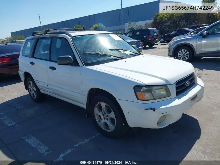 2004 Subaru Forester 2.5Xs VIN: JF1SG65674H742249 Lot: 40434879