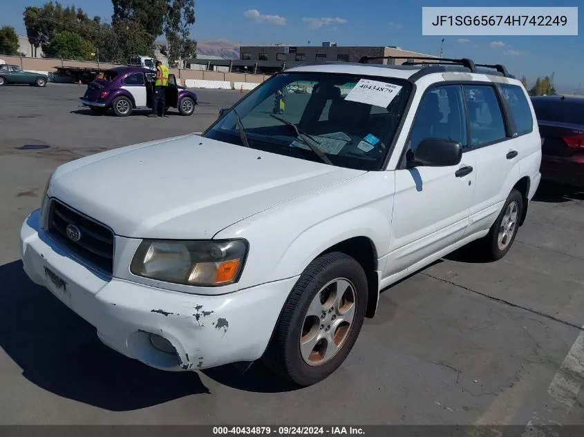 2004 Subaru Forester 2.5Xs VIN: JF1SG65674H742249 Lot: 40434879